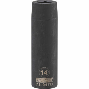 DEWALT 1/2-in. Drive 14 mm 6-Point Deep Impact Socket (DWMT73947OSP)