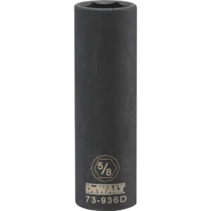 DEWALT 1/2-in. Drive 5/8-in. SAE Deep Impact Socket, 6-Point (DWMT73936OSP)