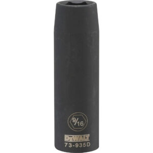 DEWALT 1/2-in. Drive 9/16-in. SAE 6-Point Deep Impact Socket (DWMT73935OSP)