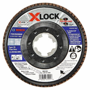 Bosch 4-1/2-in. 40 Grit X-LOCK Type 29 Flap Disc for Metal Grinding (FDX2945040)