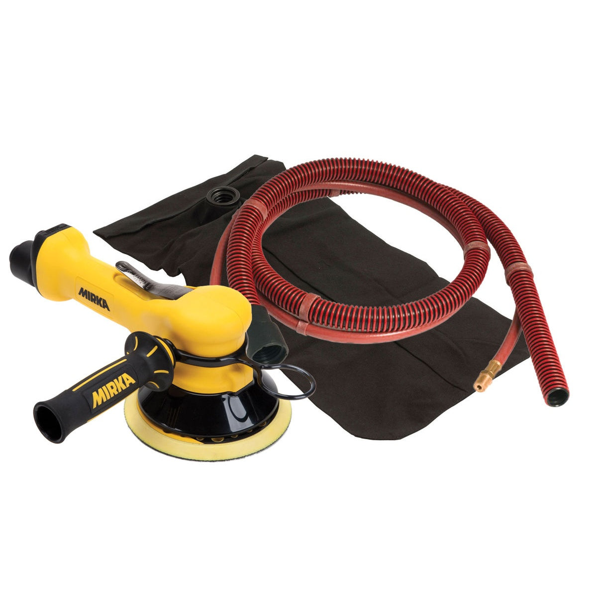 Mirka 6-in. 10mm Orbit Pneumatic Random Orbital Sander with Self-Generating Vacuum Dust Bag (MR-610THSGV)