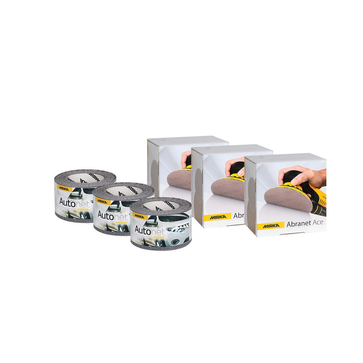 Mirka 6-in. Net Dust-Free Sanding Disc and Perf Roll Trial Kit (MUSDF-NETKIT)