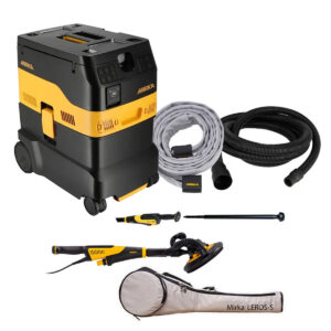Mirka 9-in. Corded Dust-Free Sanding System with LEROS-S Wall and Ceiling Sander and DEXOS 1230 Extractor (MUSDF-9SBSE30)