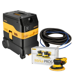 Mirka PROS DEXOS 6-in. 5mm Pneumatic Dust-Free Sanding System with Dust Extractor and Hose (MUSDF-6BSP52)