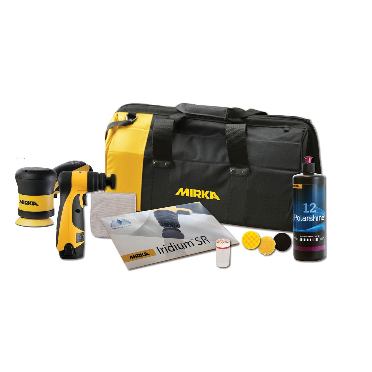 Mirka Battery Powered Repair Kit with Cordless Sander and Polisher for Auto Spot Repair (MUS-AUTKIT)
