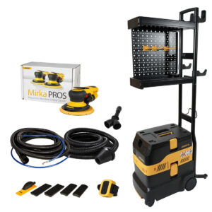 Mirka 6-in. Dust-Free Work Station System with Pneumatic 5mm Random Orbital Sander Kit (MUSDF-6WSP52)