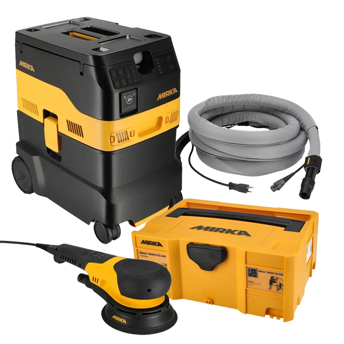 Mirka 6-in. Corded Rotary Sander and Dust Extractor Dust-Free Sanding System, Gen II (MUSDF-RSBSE2)