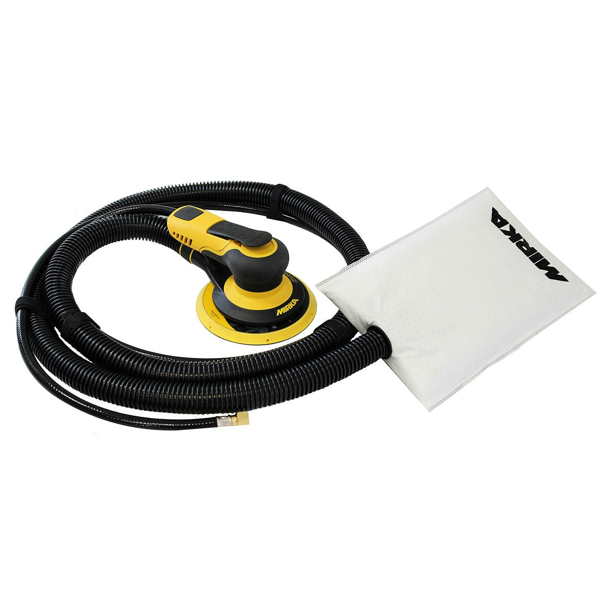 Mirka PROS 5-in. 5 mm Pneumatic Random Orbital Sander with Fleece Dust Bag (MRP-550SGV)