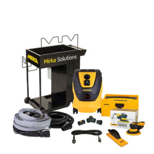 Mirka 6-in. Electric Dust-Free Cart System with DEROS Sander and HEPA Dust Extractor (MUSDF-6CSE)