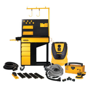 Mirka 6-in. Corded Dust-Free Trolley Pro System with DEROS 650 XCV and DE-1230-PC Dust Extractor (MUSDF-6TPSE)