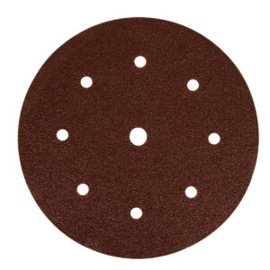 Mirka Coarse Cut 8-in. P40 9-Hole Grip Sanding Disc for Coarse Sanding, 25-Pack (40-632-040)