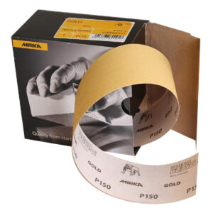 Mirka Gold 2.75-in. x 120-ft. P120 PSA Sanding Roll for High-Speed Sanding (23-584-120)
