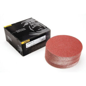 Mirka Coarse Cut 6-in. P120 PSA Sanding Disc Pack of 100, No Hole (40-341-120)