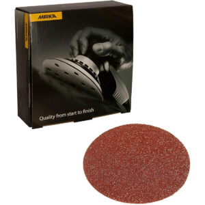 Mirka 8-in. P80 PSA Sanding Disc Pack of 50, Coarse Cut (40-352-080)