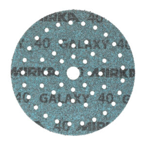 Mirka Galaxy 6-in. 40 Grit Hook and Loop Sanding Disc 50-Pack, Multifit Ceramic Abrasive (FY-6MF-040)