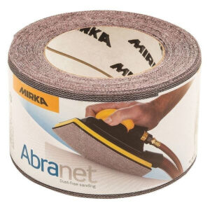 Mirka Abranet 4-1/2-in. x 82-ft. P400 Mesh Grip Abrasive Roll for Dust-Free Sanding (9A-125-400)