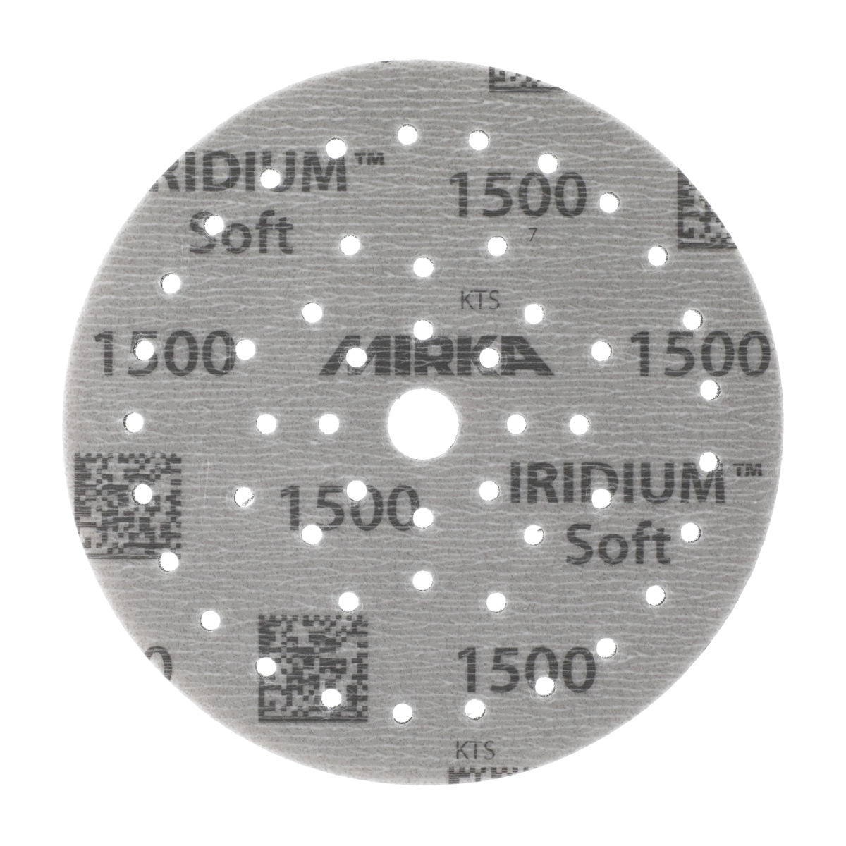Mirka Iridium Soft 6-in. 400 Grit Grip Multifit Sanding Discs for Dust-Free Dry Sanding (24-6MF-400)