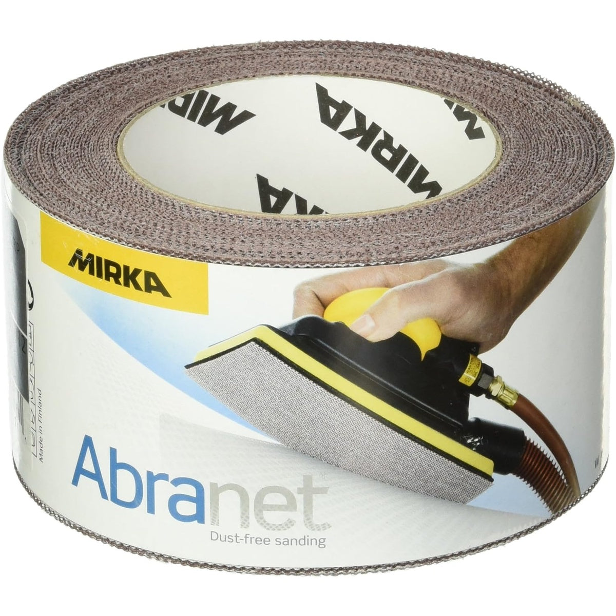 Mirka Abranet 2-3/4-in. x 30-ft P180 Mesh Sanding Roll Grip-On Abrasive for Dust-Free Sanding (9A-570-180)