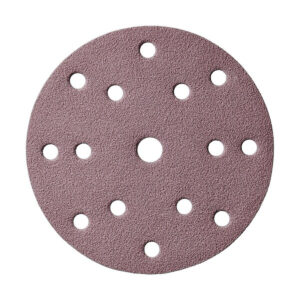 Mirka Q.Silver 6-in. 1500 Grit Hook and Loop Sanding Disc, 15-Hole, Pack of 50 (2C-611-1500)