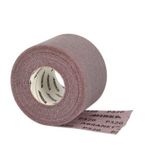 Mirka Abranet 3.67-in. x 82-ft. P320 Grip Sanding Roll for Dust-Free Sanding (9A-593-320)