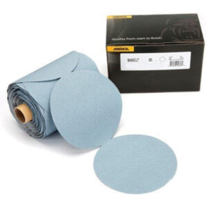 Mirka Q.Silver 6-in. 400 Grit PSA Sanding Disc Pack for Surface Finishing (2B-342-400)