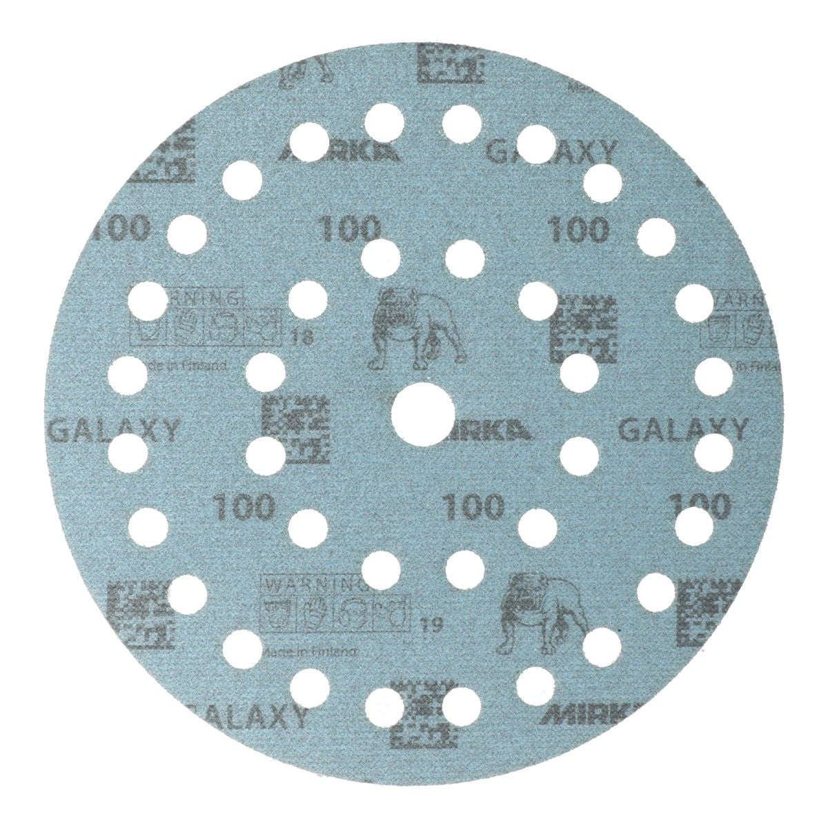 Mirka Galaxy 7-in. 80 Grit 37-Hole Grip Sanding Disc, 50 Pack (FY-6AO-080)