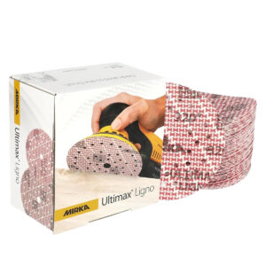 Mirka Ultimax Ligno 6-in. 40 Grit Hook and Loop Sanding Discs for Wood, 50-Pack (UL-6MF-040)
