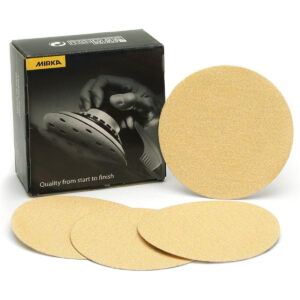 Mirka Bulldog Gold 6-in. P40 PSA Sanding Disc Pack of 50 Heavy Duty (23-341-040)