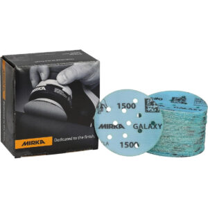 Mirka Galaxy 3-in. 1500 Grit Hook and Loop Sanding Discs, 50-Pack (FY-3MF-1500)