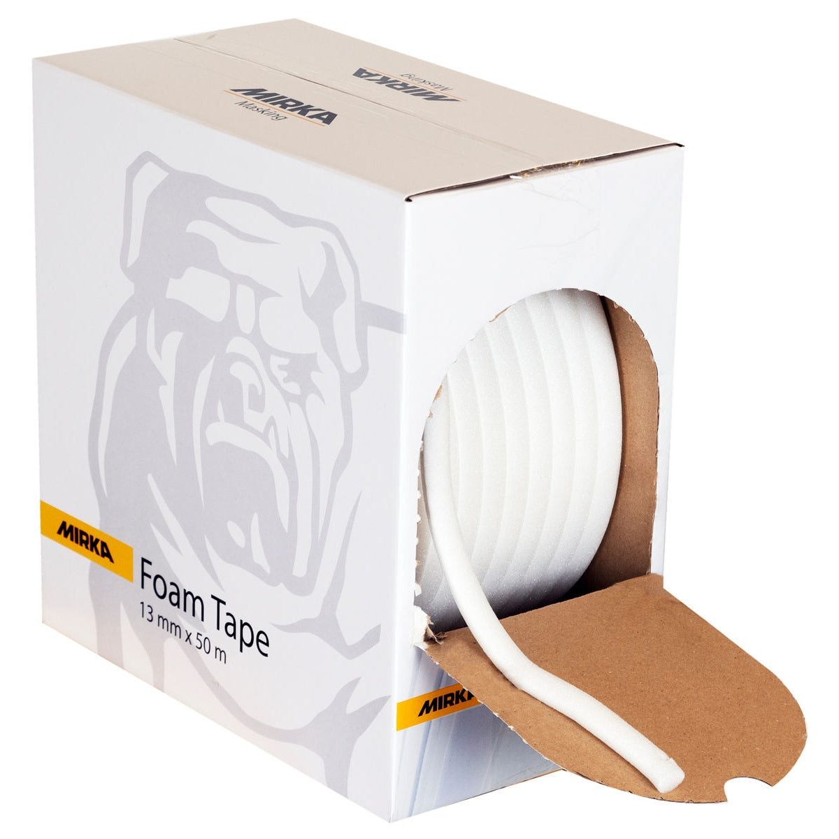 Mirka Foam Tape 13 mm x 50 m Masking Tape for Bodywork Gap Sealing (9190113001)