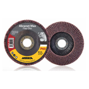 Mirka Abranet Max 4-1/2-in. P60 T29 ALOX Flap Disc, 10-Pack for Grinding (8896600160)