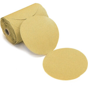 Mirka Bulldog Gold 6-in. 500 Grit PSA Sanding Disc Roll for Finishing and Polishing (23-342-500)