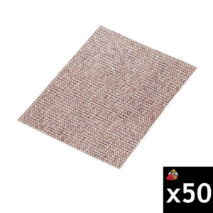 Mirka Abranet 3-in. x 4-in. P180 Abrasive Sheet 50-Pack for Dust-Free Sanding (AC-129-180)