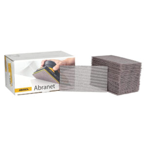 Mirka Abranet 2-3/4 x 5-in. 80 Grit Sanding Sheets, 50-Pack, Hook and Loop Dust-Free Mesh (9A-149-080)