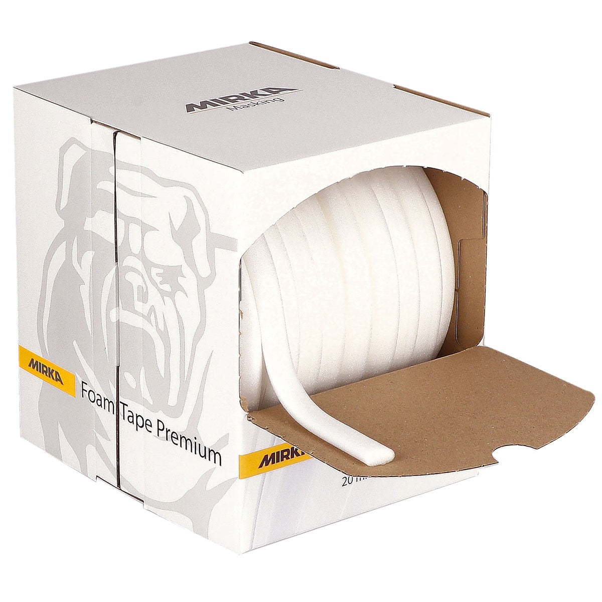 Mirka Foam Tape Premium 0.79-in. x 164-ft Foam Masking Tape for Car Door Jambs (9190165001)