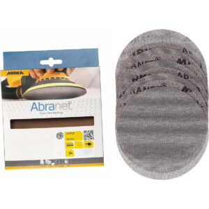 Mirka Abranet 6-in. P400 Hook and Loop Sanding Discs 10-Pack Dust-Free Mesh for Orbital Sanders (9A-241-400RP)