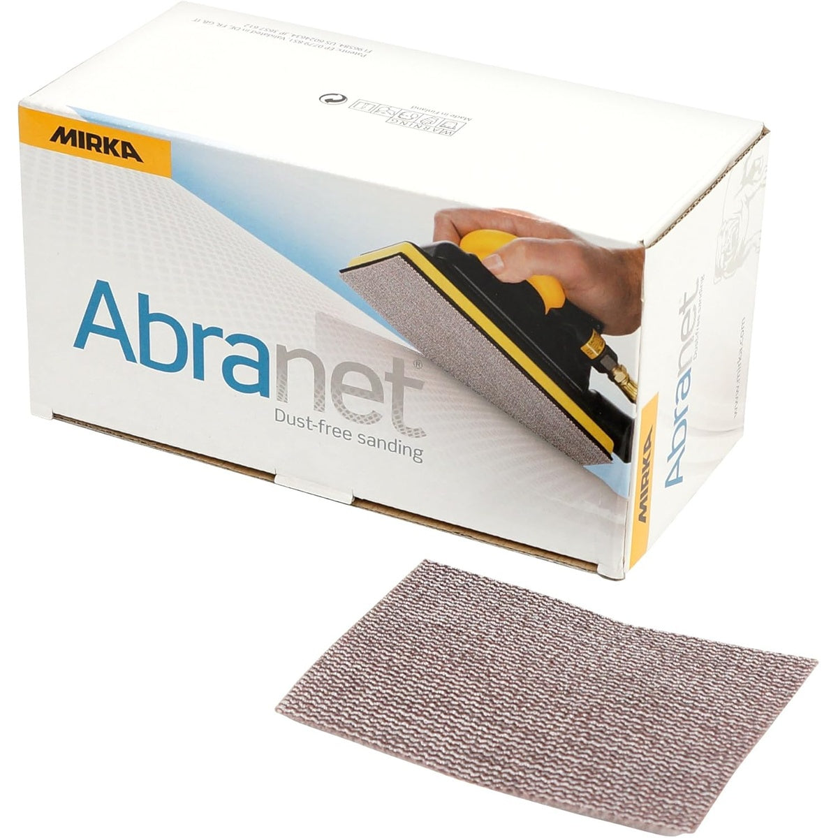 Mirka Abranet 3 x 4-in. 120 Grit Mesh Sanding Sheets, 50-Pack Hook and Loop (9A-129-120)
