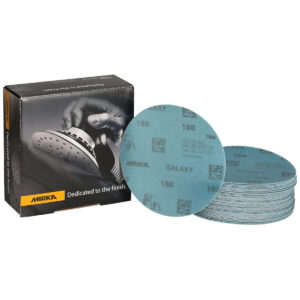 Mirka Galaxy 5-in. 180 Grit Hook and Loop Sanding Discs, 50-Pack (FY-612-180)