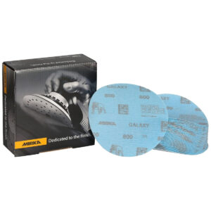 Mirka Galaxy 5-in. 800 Grit Hook and Loop Sanding Discs, No-Hole 50-Pack for Random Orbital Sanders (FY-612-800)