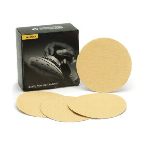Mirka Bulldog Gold 6-in. 600 Grit PSA Sanding Disc for Finishing (23-341-600)