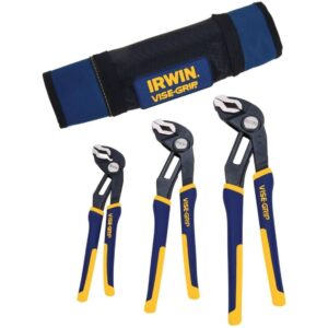 Irwin 2078711 Tools VISE-GRIP GrooveLock Pliers Kit Bag 3-Piece Set