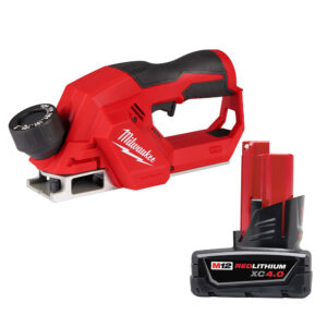 Milwaukee M12 Brushless 2-inch Planer with 4.0Ah Extended Capacity Battery