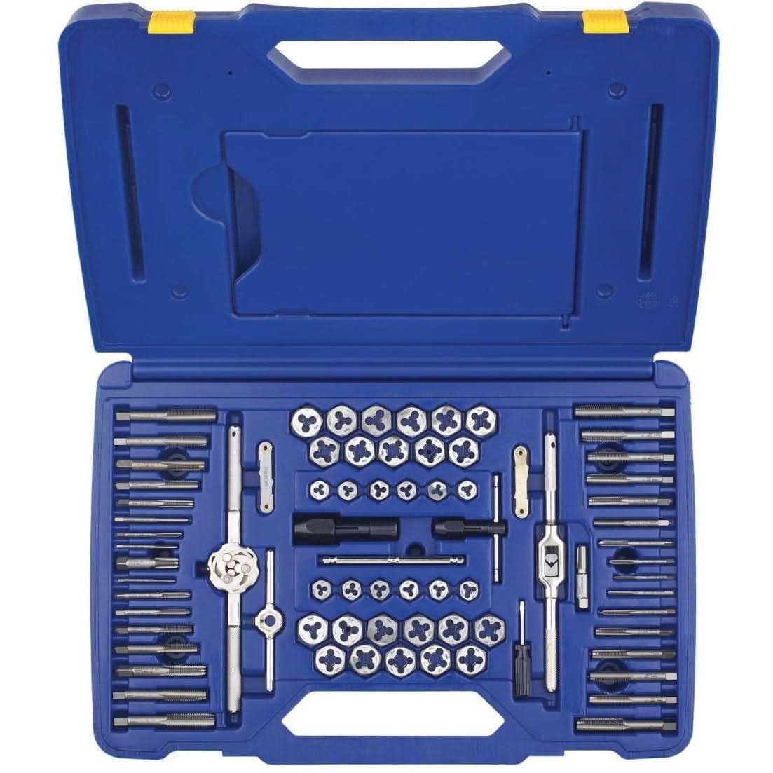 Irwin 26376 HANSON Machine Screw/Fractional/Metric Tap And Die Set 76 Piece Set