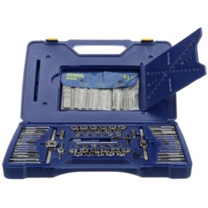 Irwin 26377 HANSON Machine Screw/Fractional/Metric Tap Die Extractor and Drill Bit 117 Piece Set