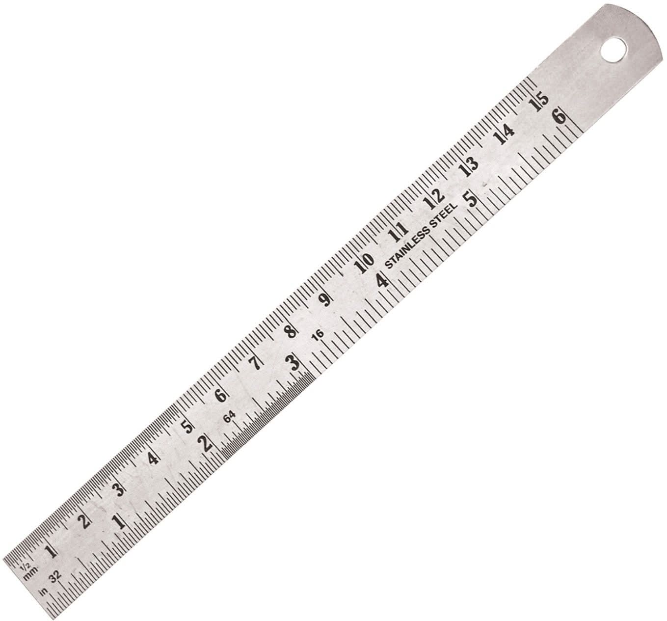 Empire 2730 6 Pocket Ruler-Stainless Steel