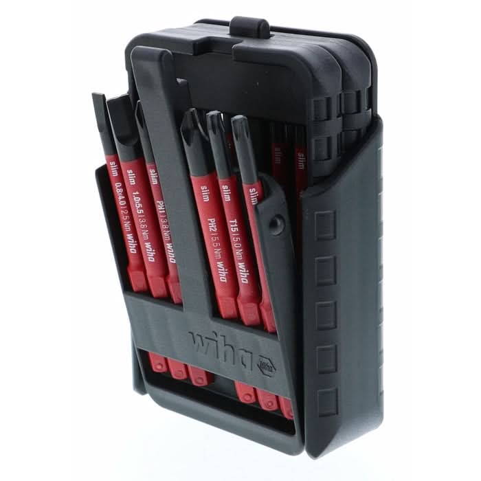 Wiha 28348 12-Piece Insulated SlimLine Blade Belt Set