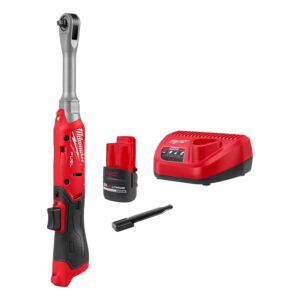 Milwaukee M12 FUEL 1/4-in. Extended Reach Ratchet 2.5Ah Kit (3058-21)