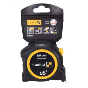 Stabila 30616 BM 300 Inch/MM Scale 16 ft./5m Tape Measure