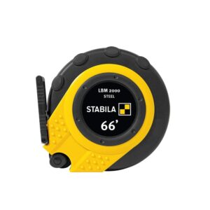 Stabila 30950 LBM 2000 STEEL Imperial Scale 66 ft. Closed Case Tape