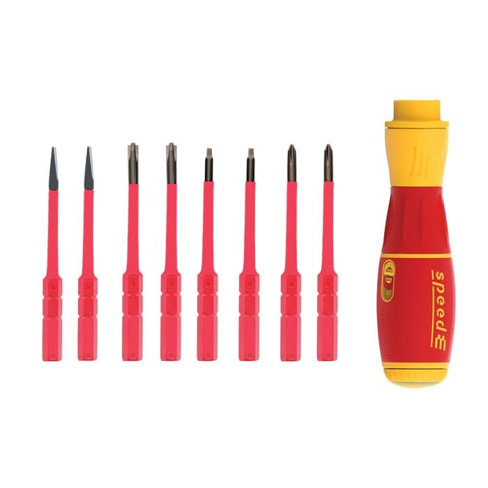 Wiha 32490 13-Piece SpeedEII Electric Screwdriver Slimline Blade Set